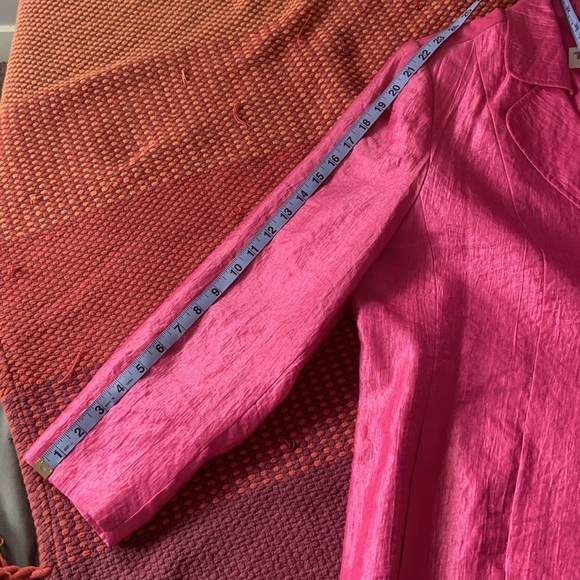 TANJAY SIZE 16P Pink Metallic Blazer - Picture 6 of 8